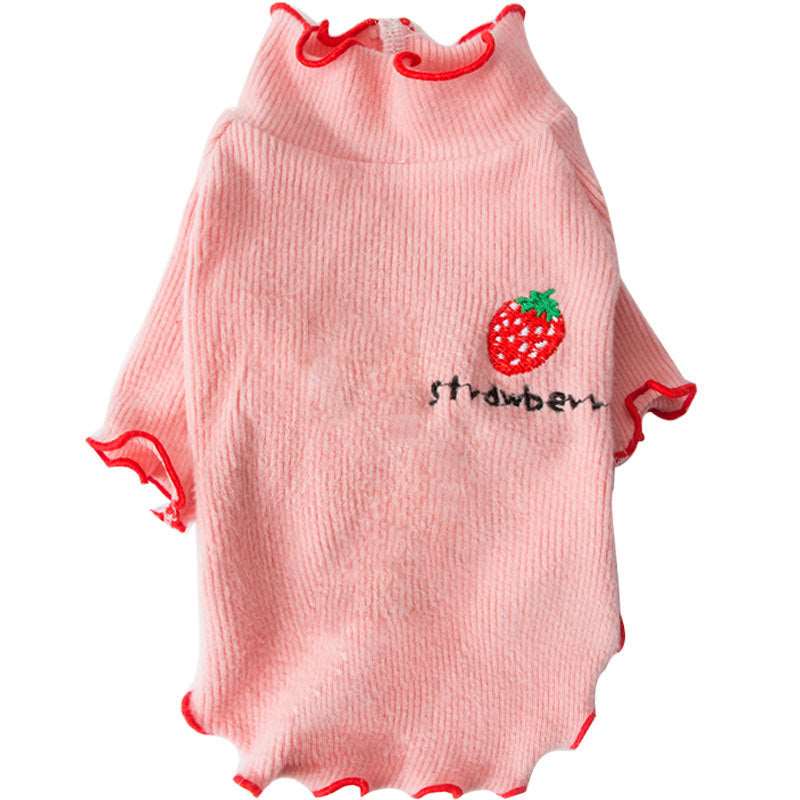 Strawberry Print Cute Pet Jumpsuit pajamas