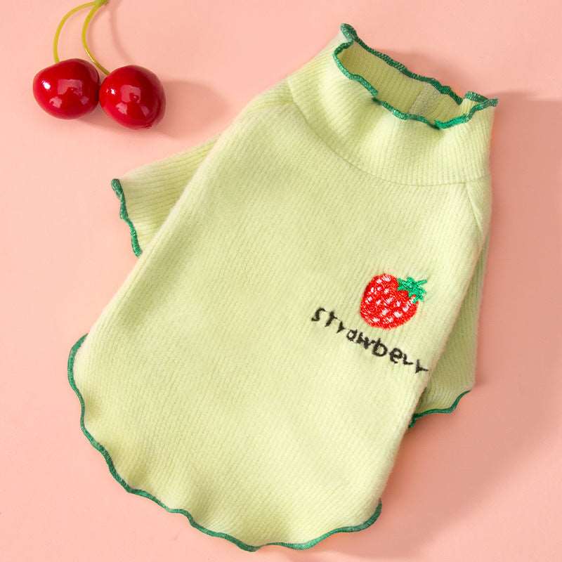 Strawberry Print Cute Pet Jumpsuit pajamas