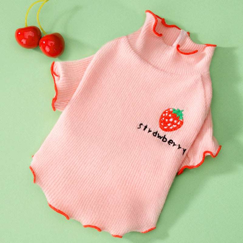 Strawberry Print Cute Pet Jumpsuit pajamas