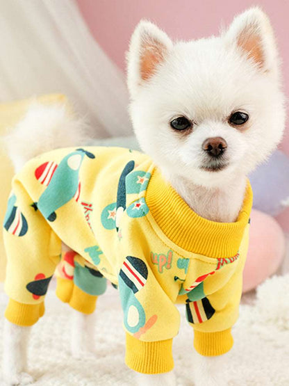 Cute Printed Dog Pajamas