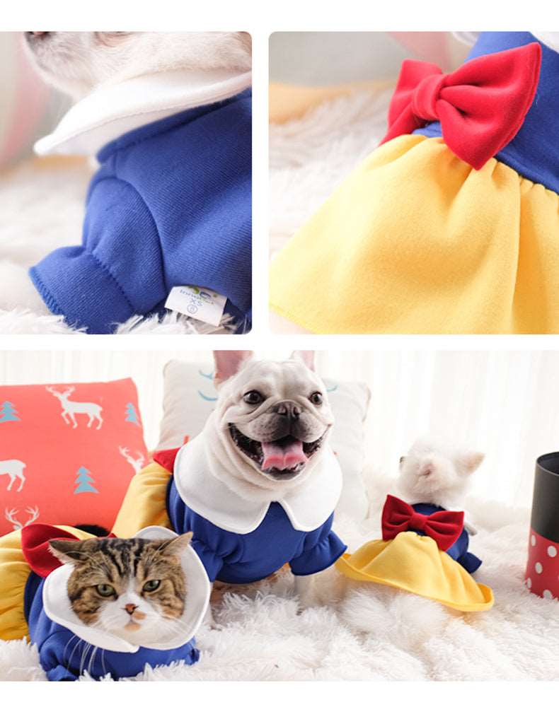 Snow White Dog Fleece Dresses