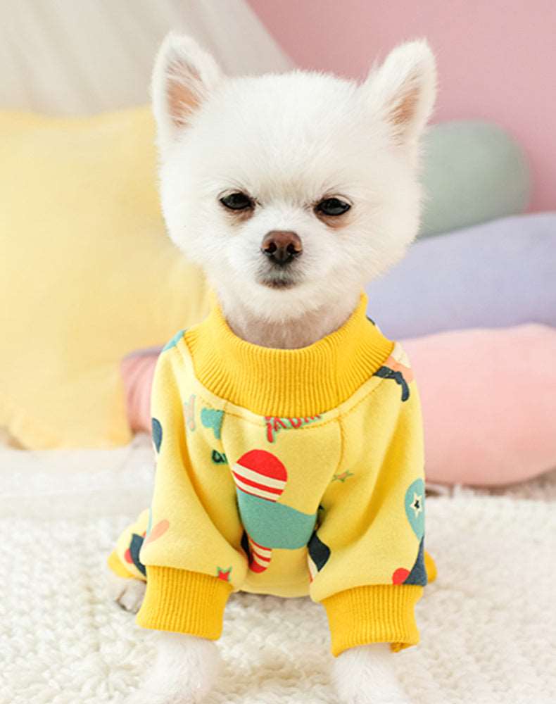 Cute Printed Dog Pajamas