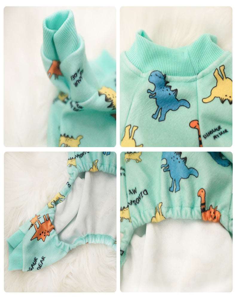 Cute Printed Dog Pajamas