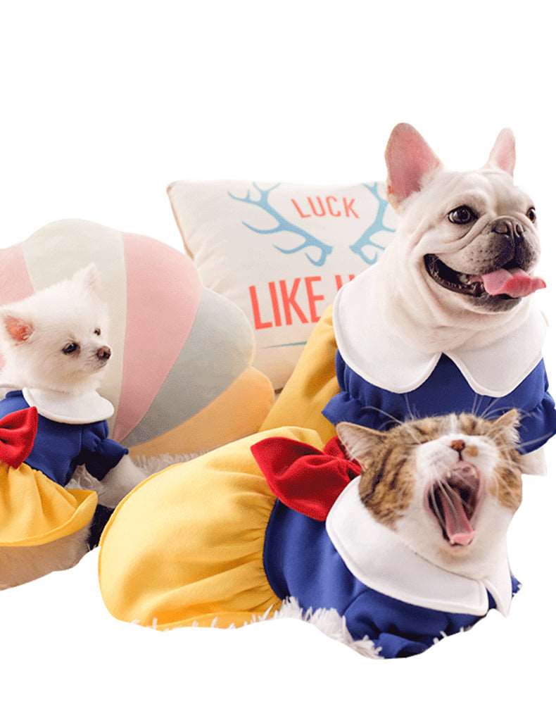 Snow White Dog Fleece Dresses