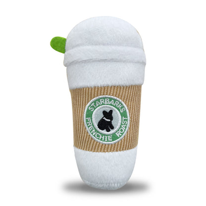 Kingdompet Coffee Cup Squeaky Plush Dog Toys