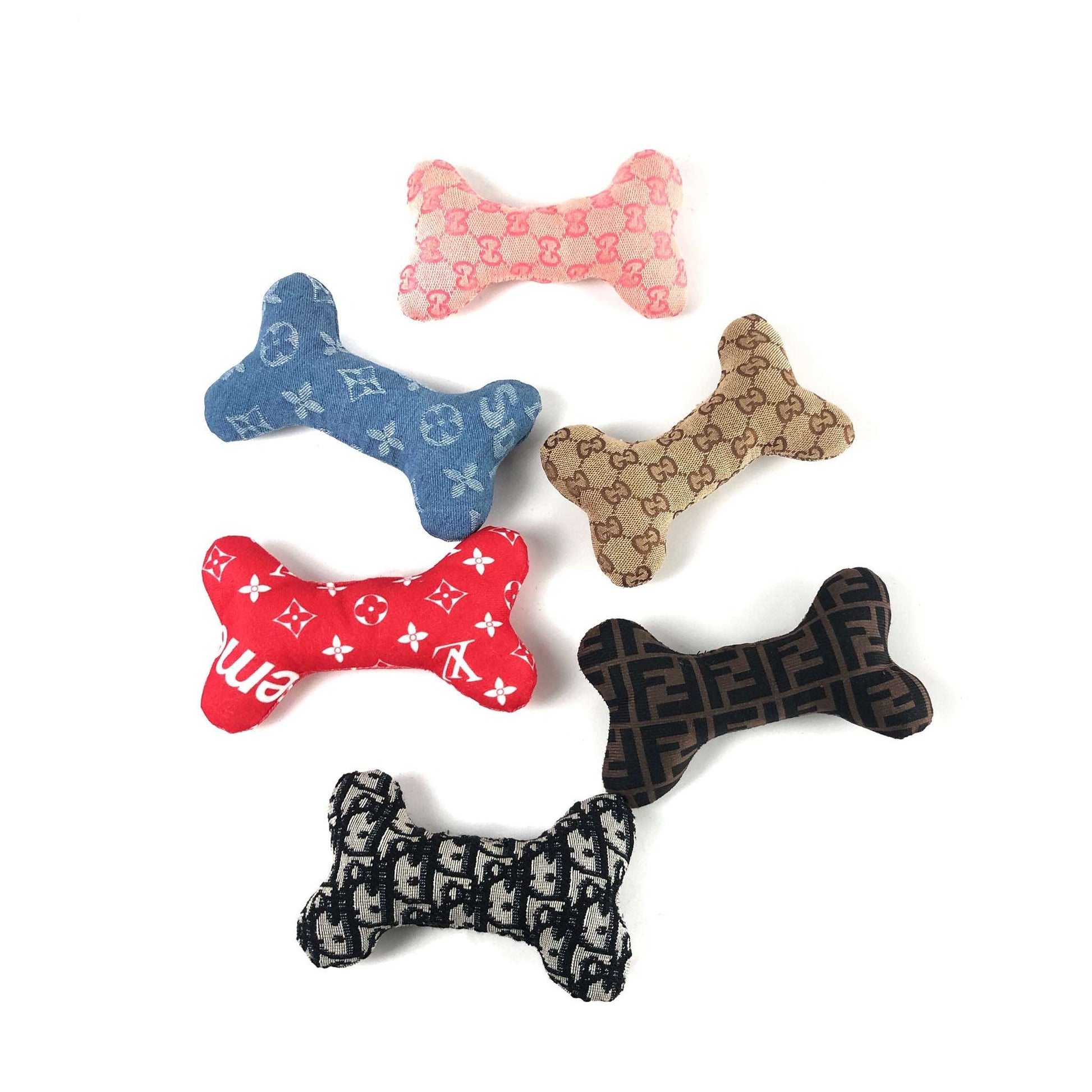 Plush Squeaky Dog Bones Toys