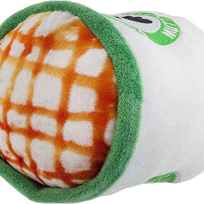 Kingdompet Coffee Cup Squeaky Plush Dog Toys Green&White