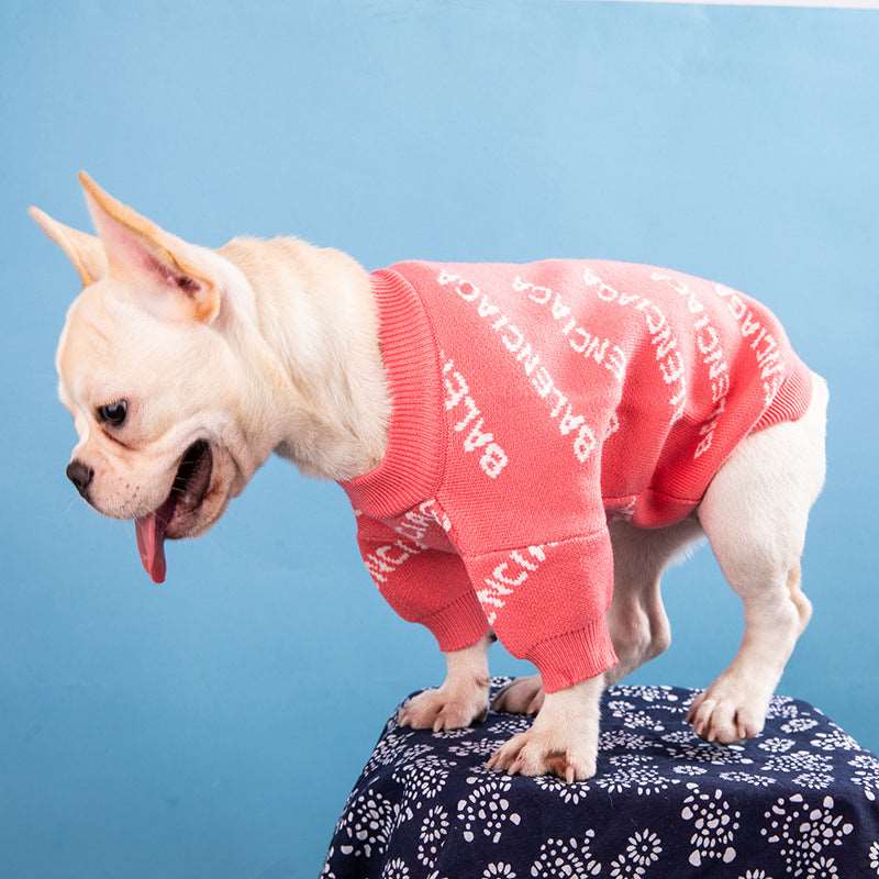 3 Colors Dog Designer Sweater, Dog Winter Clothes for Small Dogs Boy Girl