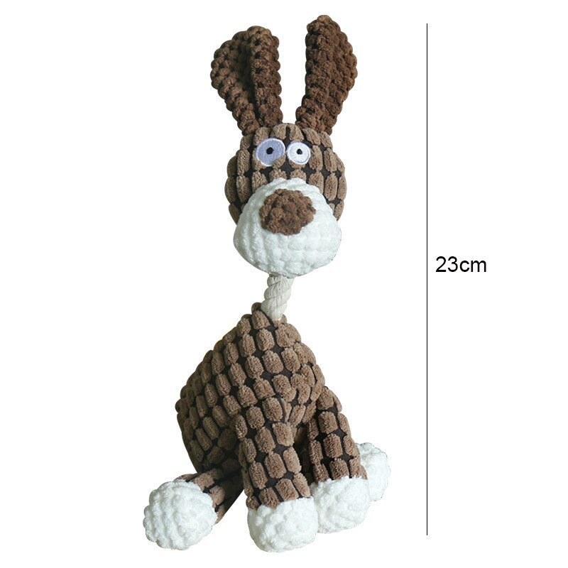 Kingdompet Dog Squeaky Plush Toys Animal Series Chewy Toys