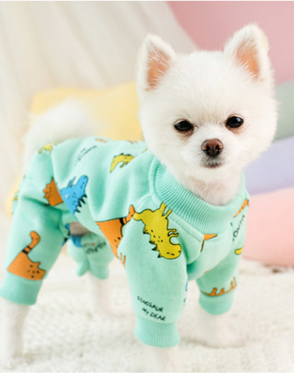 Cute Printed Dog Pajamas