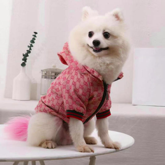 Designer Fashion GG Dog Jacket Coat