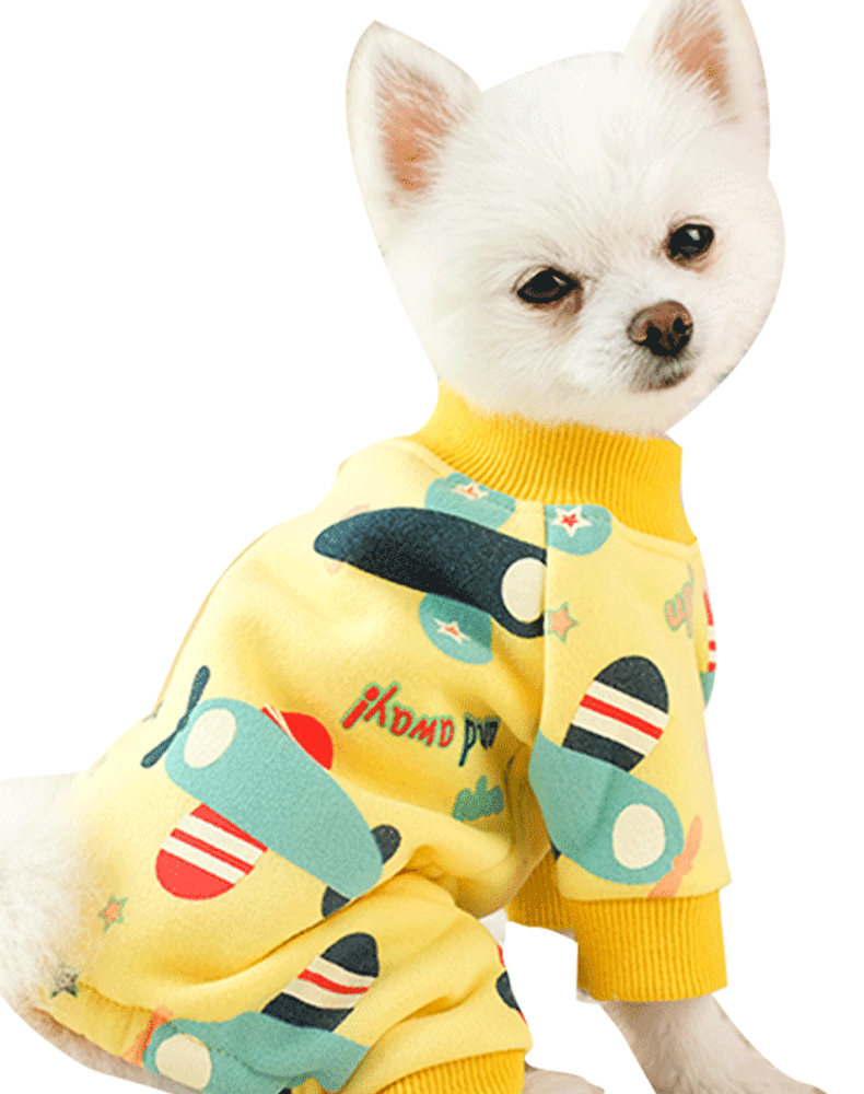 Cute Printed Dog Pajamas