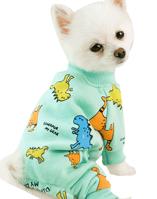 Cute Printed Dog Pajamas