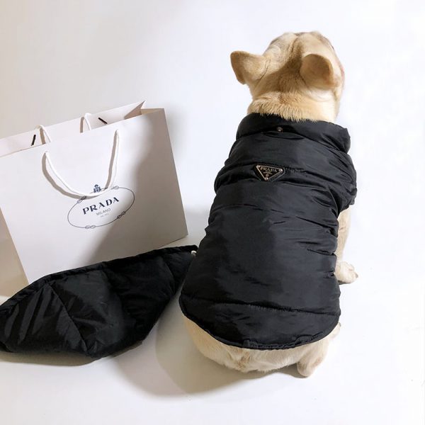 XS-4XL Designer Pet Cotton Padded Vest With Hood