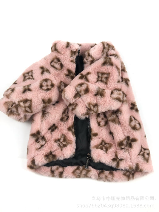 Thick Fur Coat Dog Clothes